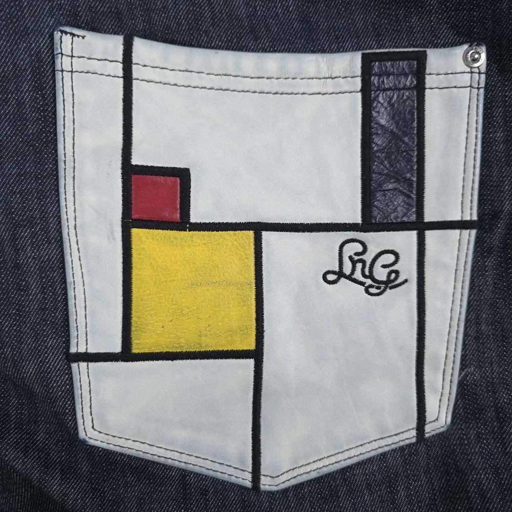 Lifted Research Group Denim Jeans Mens‎ 46 (Fits 43x33) Blue Baggy Y2K Hip Hop